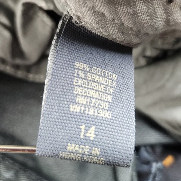 Converse One Star Jeans Women's 14 Boot Cut Blue Dark Wash Stretch Denim Pants - Picture 9 of 9